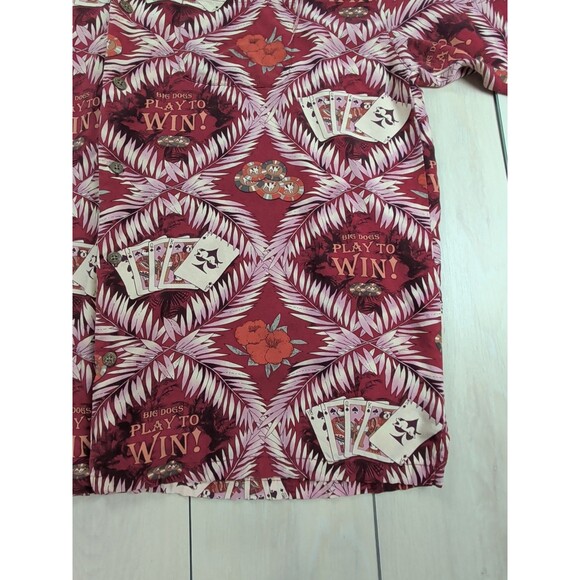 Big Dogs Hawaiian Camp Shirt Mens Extra Large Gambling Poker Cards Casino XL - Picture 6 of 13